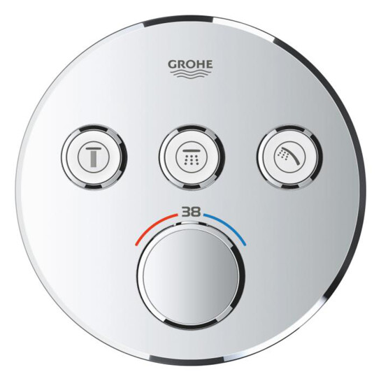Додаткове фото - Душова система прихованого монтажу термостатична Grohe QuickFix SmartControl UA202802R3