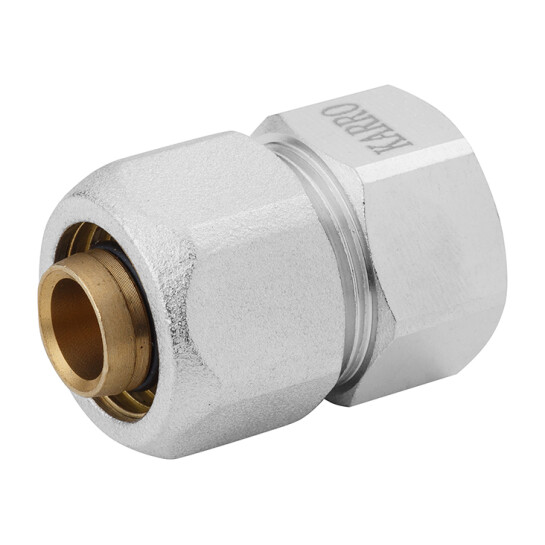 Муфти обтискні Муфта металопластикова Karro 20х1/2" РВ нікельована KR-0522