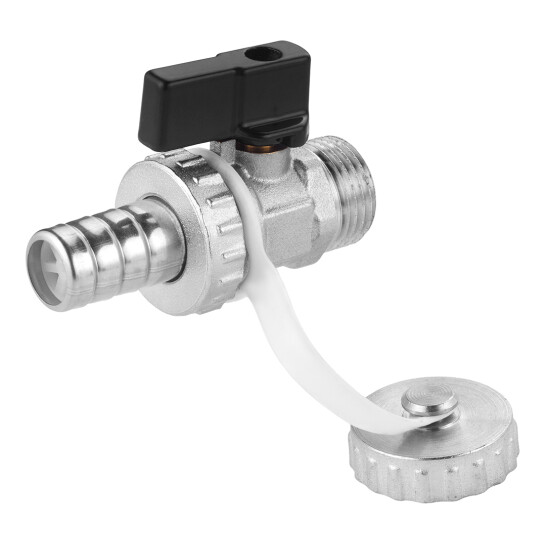 Додаткове фото - Зливний кран Karro 1/2" РЗ нікельований KR-11074