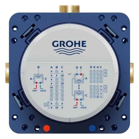 Додаткове фото - Душова система прихованого монтажу термостатична Grohe QuickFix SmartControl UA202802C3