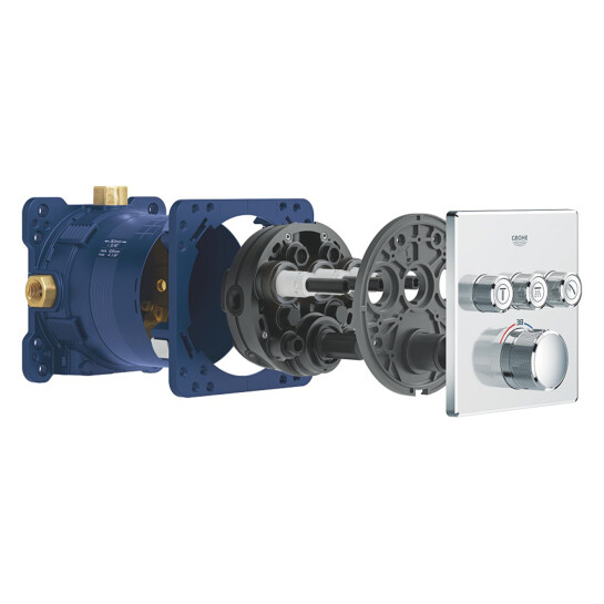 Додаткове фото - Душова система прихованого монтажу термостатична Grohe QuickFix SmartControl UA202802C3