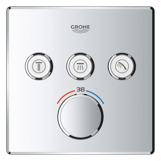 Додаткове фото - Душова система прихованого монтажу термостатична Grohe QuickFix SmartControl UA202802C3