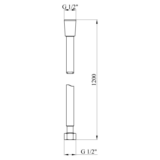 Додаткове фото - Шланг для душу Kroner KRM - SCH608 Anti-Twist  120 см