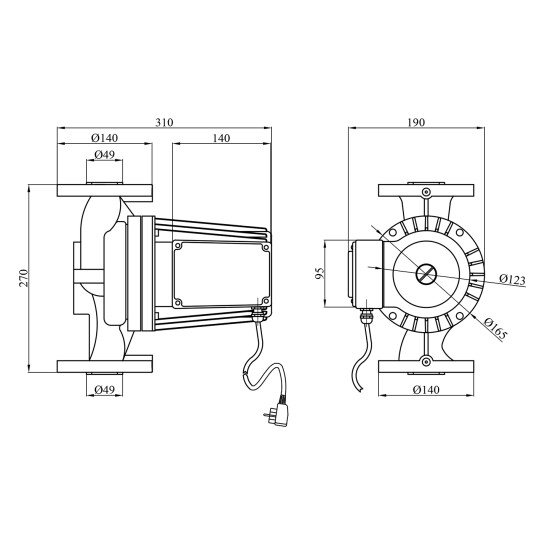 Додаткове фото - Насос циркуляційний Forwater WRS 50/1100-F (Grundfos)