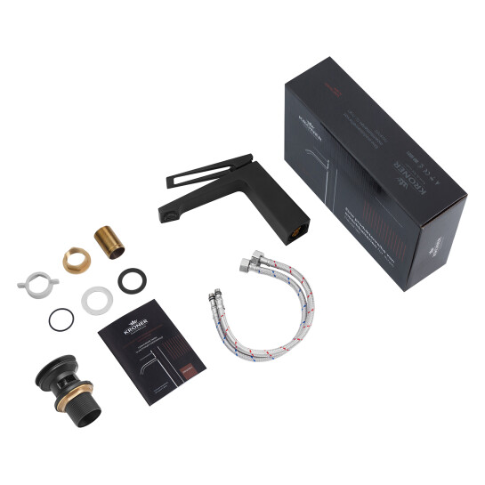 Додаткове фото - Змішувач для раковини Kroner KRP Ersel - SCH0110BV з донним клапаном