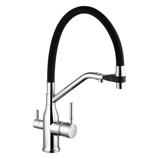 Головне фото - Змішувач для кухні Kroner KRP Kuche - C03816BLK