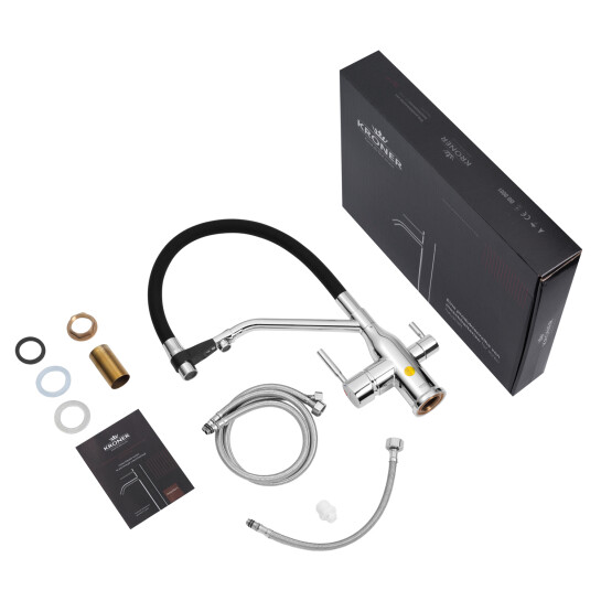 Додаткове фото - Змішувач для кухні Kroner KRP Kuche - C03816BLK