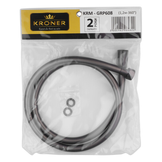 Додаткове фото - Шланг для душу Kroner KRM - GRP608 Anti-Twist 120 см