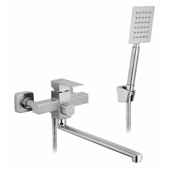 Головне фото - Змішувач для ванни Kroner KRP Edelstahl Kubus-ESG071