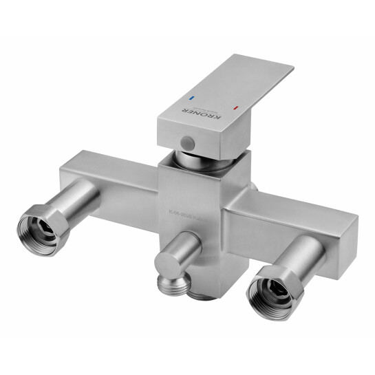 Додаткове фото - Змішувач для ванни Kroner KRP Edelstahl Kubus-ESG071