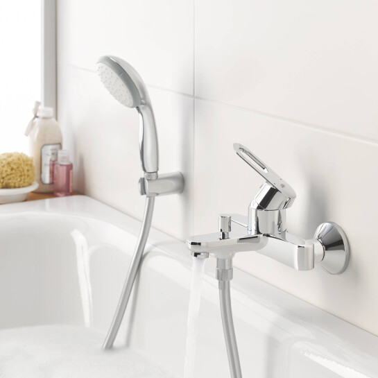 Додаткове фото - Змішувач для ванни Grohe BauLoop 23603000 з душовою стійкою Vitalio Start 26951001