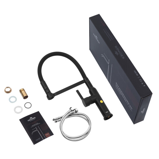 Додаткове фото - Змішувач для кухні Kroner KRP Ersel - SCH03112BLK