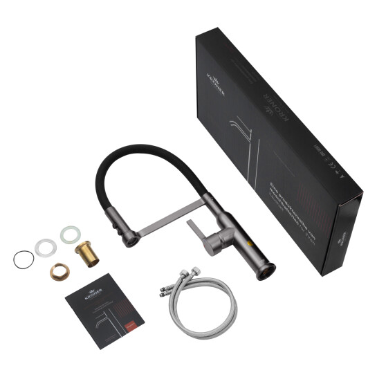 Додаткове фото - Змішувач для кухні Kroner KRP Ersel - GRP03112BLK