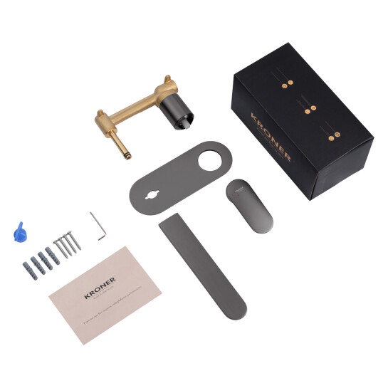 Додаткове фото - Змішувач прихованого монтажу для раковини Kroner Element 211133B-5301