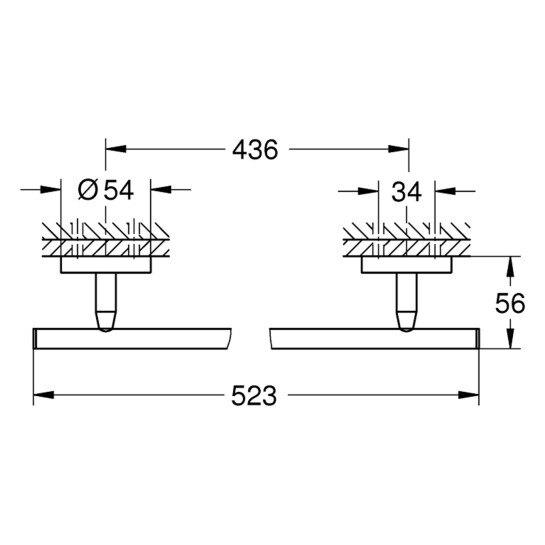 Додаткове фото - Тримач для рушників Grohe QuickFix Start Cosmopolitan 41166000