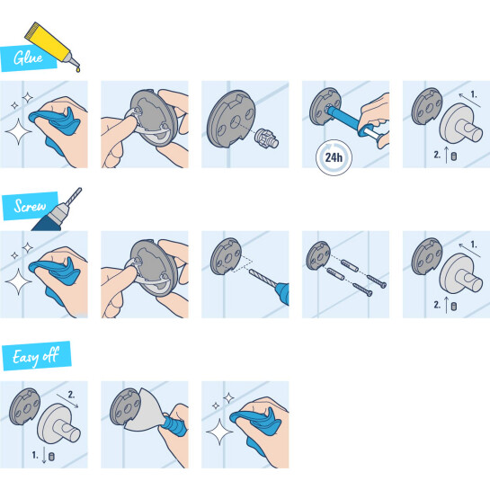 Додаткове фото - Тримач для рушників Grohe QuickFix Start Cosmopolitan 41166000