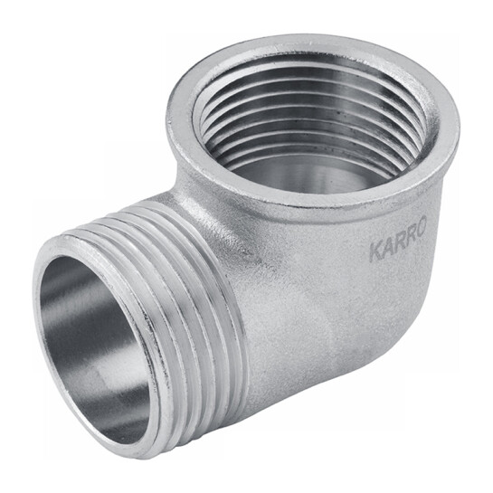 Кутники латунні Кутник Karro 1 1/4" ВЗ нікельований KR-3212