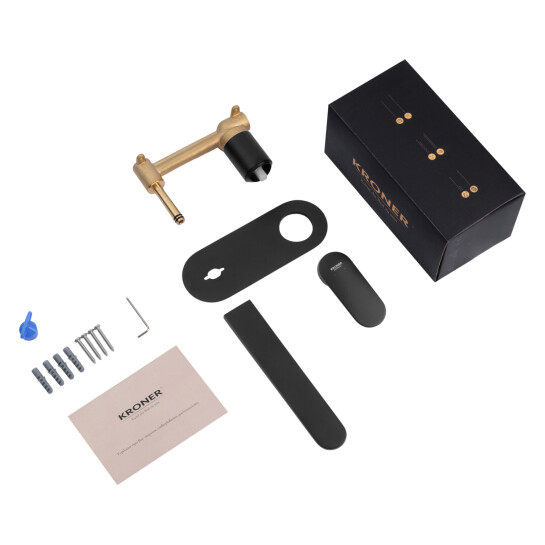 Додаткове фото - Змішувач прихованого монтажу для раковини Kroner Element 211133B-3801