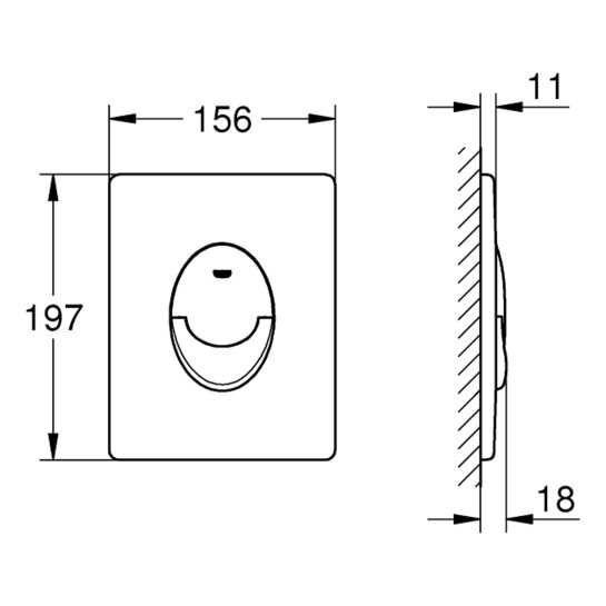 Додаткове фото - Панель змиву для унітаза Grohe Start 38964P00 