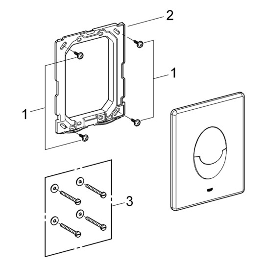 Додаткове фото - Панель змиву для унітаза Grohe Start 38964P00 