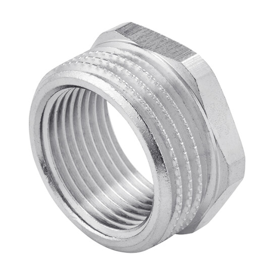 Футорки латунні Футорка Karro 1"х3/4" ЗВ нікельована KR-3115