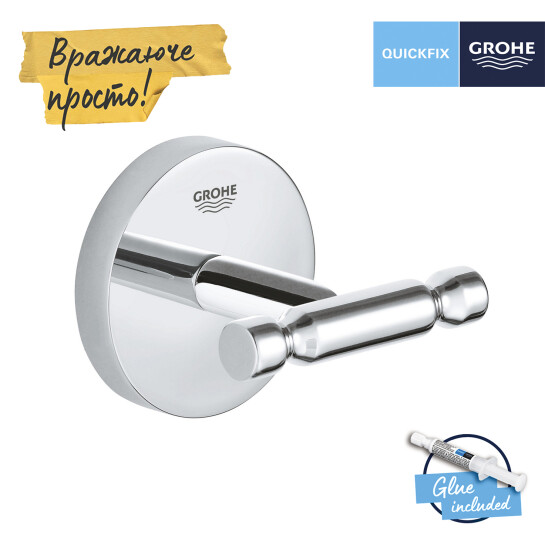 Додаткове фото - Гачок для ванної кімнати Grohe QuickFix Start Cosmopolitan 41168000