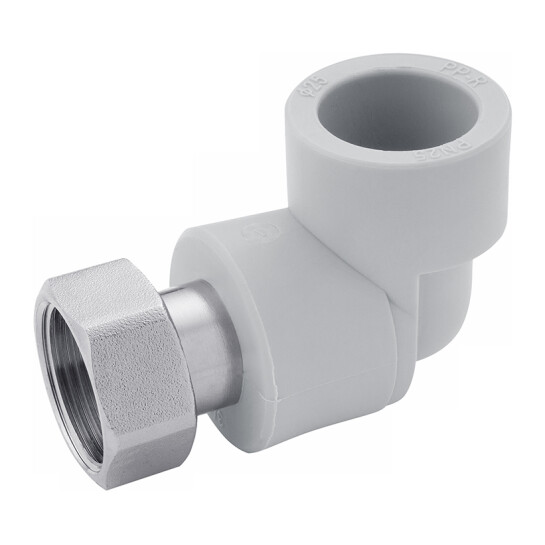 Кутники ППР Коліно з накидною гайкою PPR Rozma 20х1/2"