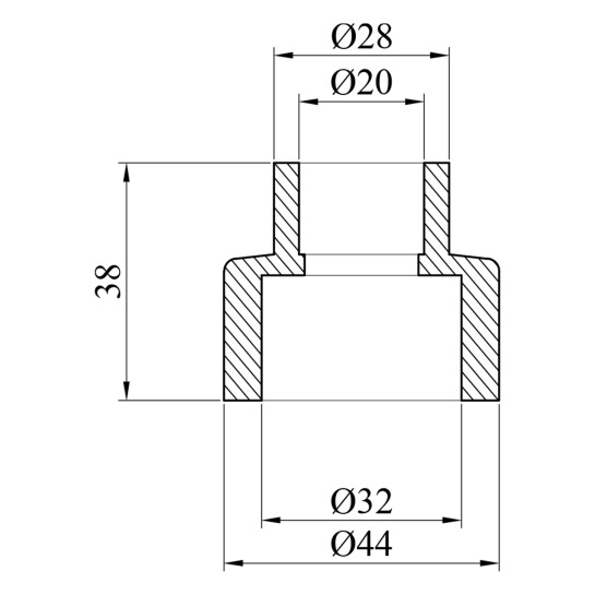 Додаткове фото - Муфта редукційна PPR GrandiTherm 32х20 мм