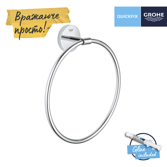 Додаткове фото - Тримач для рушників Grohe QuickFix Start Cosmopolitan 41167000