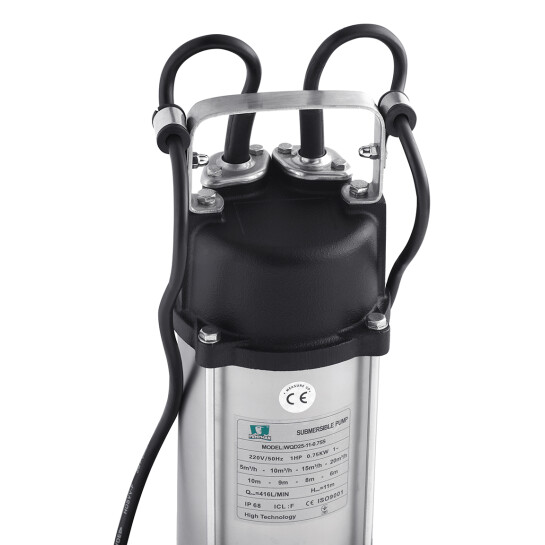 Додаткове фото - Насос фекальний Pumpman WQD25-11-0.75S Нmax 11 м Qmax 20 куб.м 750 Вт (нержавіюча сталь)
