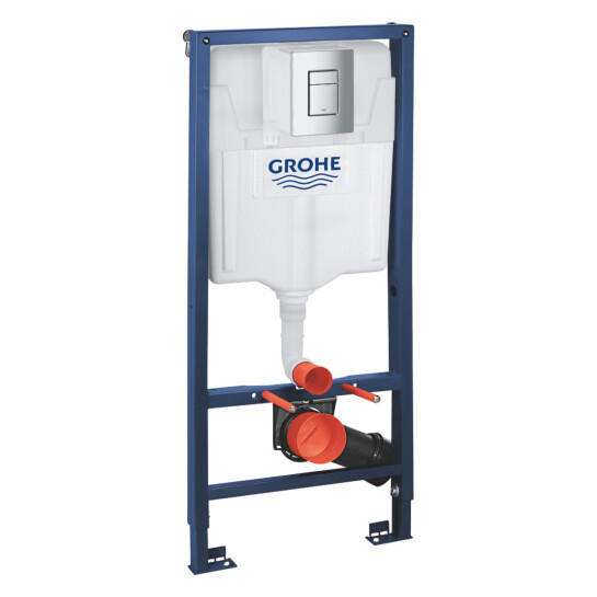 Додаткове фото - Комплект 4 в 1: Інсталяція Grohe Rapid SL 3 в 1 38772001 + Унітаз безобідковий Kroner Eifel WHI493436 TORNADO (38772001KE49T)