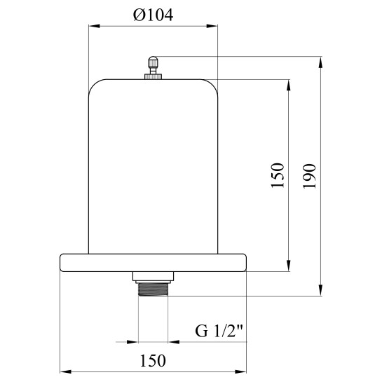 Додаткове фото - Гідроакумулятор вертикальний Forwater 1 л