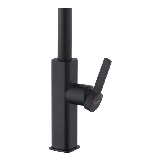 Додаткове фото - Комплект кухонна мийка Kroner Schwarze-7849RHM PVD + змішувач Edelstahl Klassisch-SCH03918 + дозатор Spender-026