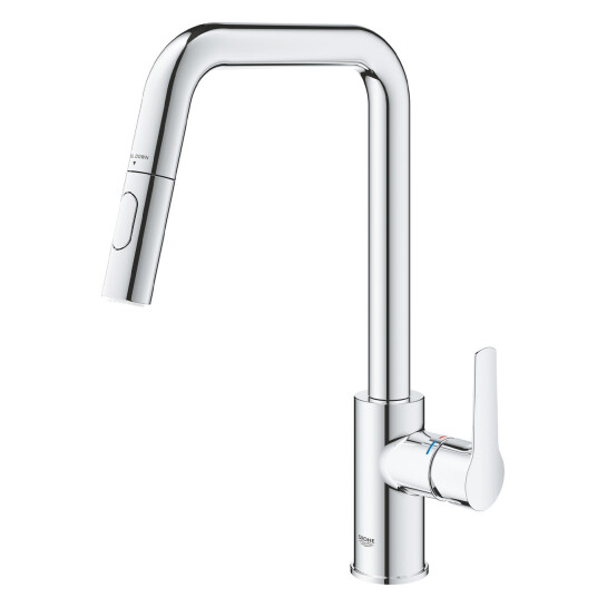 Додаткове фото - Змішувач для кухні з висувним виливом Grohe QuickFix Start 30631000 