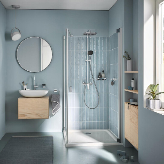 Додаткове фото - Душова система Grohe QuickFix Vitalio Comfort 26985001 з набором аксесуарів для ванної кімнати BF40961SC