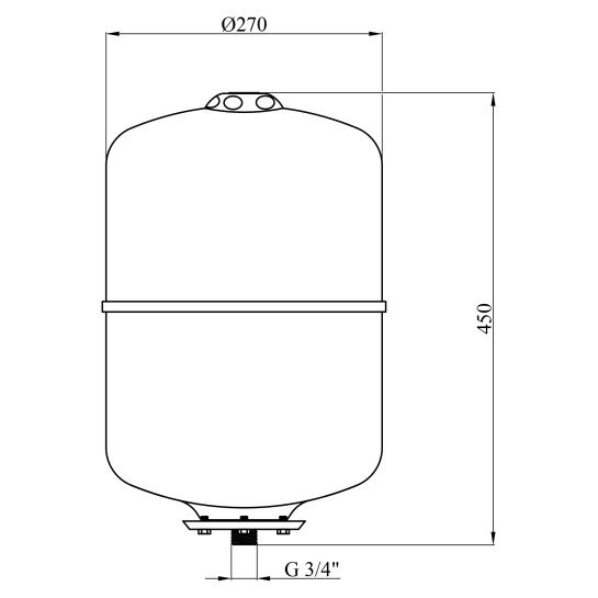 Додаткове фото - Розширювальний бак Forwater PTV24