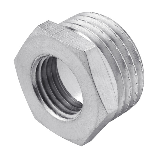 Додаткове фото - Футорка Karro 1 1/4"х1" ЗВ нікельована KR-3115