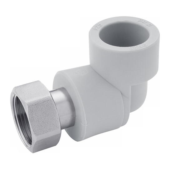 Кутники ППР Коліно з накидною гайкою PPR Rozma 25х3/4"