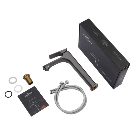 Додаткове фото - Змішувач для раковини Kroner KRP Vog - GRP010-3