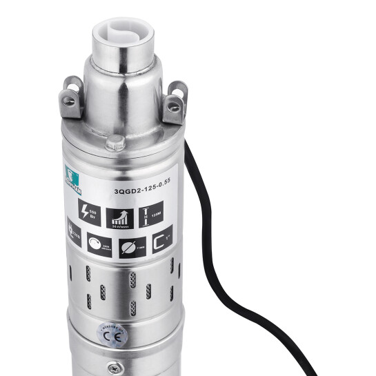 Додаткове фото - Насос глибинний шнековий Pumpman 3QGD2-125-0.55 кВт Нmax 125 м Qmax 1,8 куб.м 550 Вт
