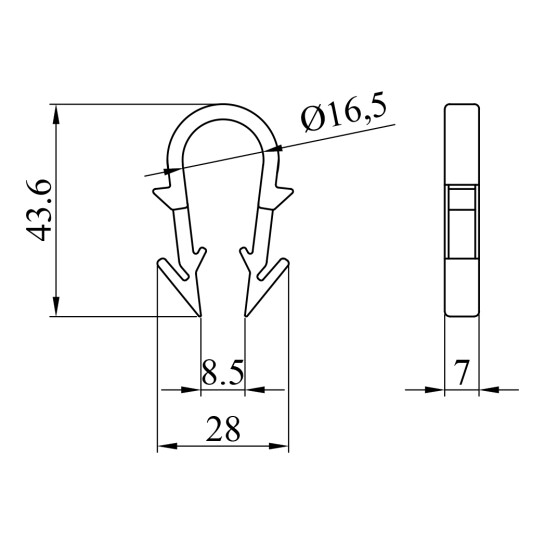 Додаткове фото - Кріплення для теплої підлоги скоба якірна Український легіон 40 мм біла 