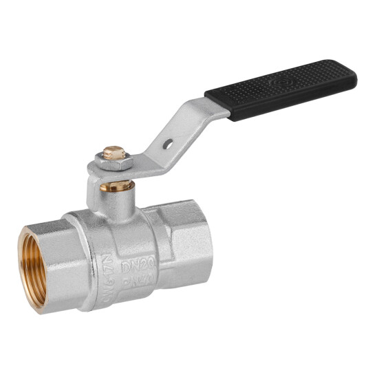 Крани кульові Кран кульовий Kroner 3/4" ВВ PN40 ручка, нікельований