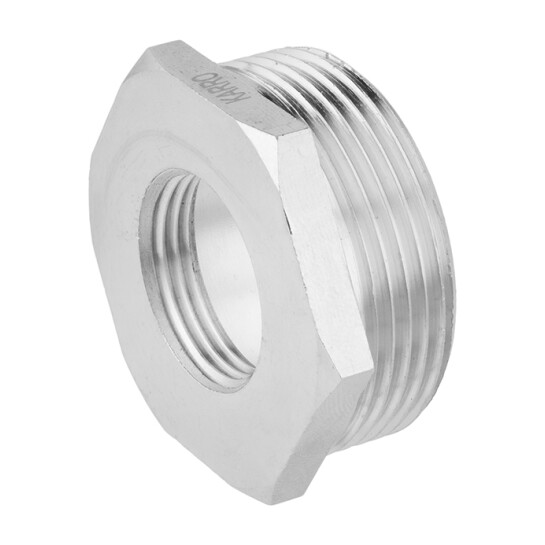 Футорки латунні Футорка Karro 1 1/2"х3/4" ЗВ нікельована KR-3115