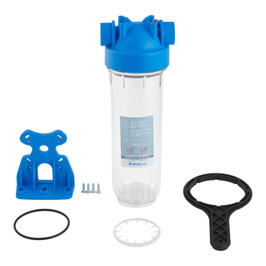 Додаткове фото - Фільтр-колба Atlas Filltri DP 10 Mono 3/4" OT TS Complete Housing