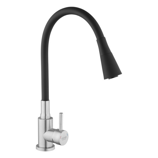 Змішувачі для кухні Змішувач для кухні Kroner KRP Edelstahl Klassisch - ESG031BLK