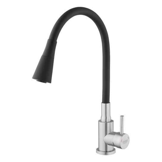 Додаткове фото - Змішувач для кухні Kroner KRP Edelstahl Klassisch - ESG031BLK