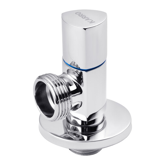 Головне фото - Кран приладовий для підключення Karro 1/2"х3/4" ЗЗ хромований KR-3115