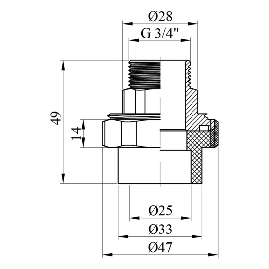Додаткове фото - Американка PPR Baux 25х3/4" РЗ