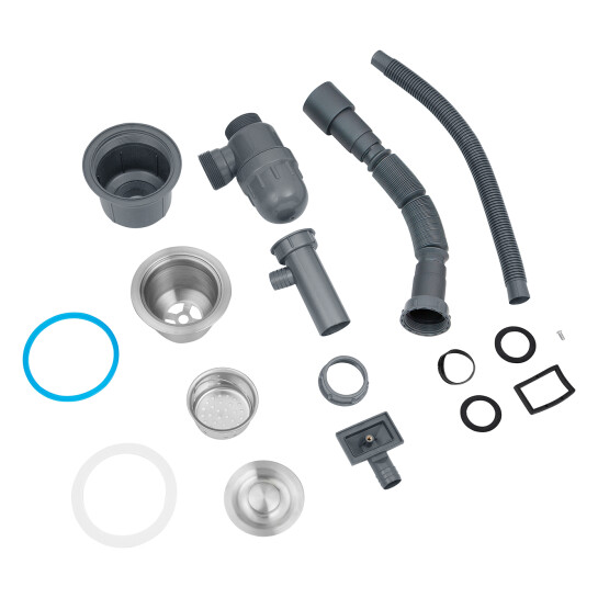 Додаткове фото - Кухонна мийка Kroner KRP Derby - 6050HM Brush (2,5/0,5 мм)