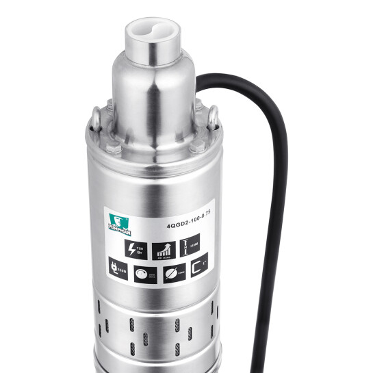 Додаткове фото - Насос глибинний шнековий Pumpman 4QGD2-100-0.75 кВт Нmax 135 м Qmax 2,4 куб.м 750 Вт